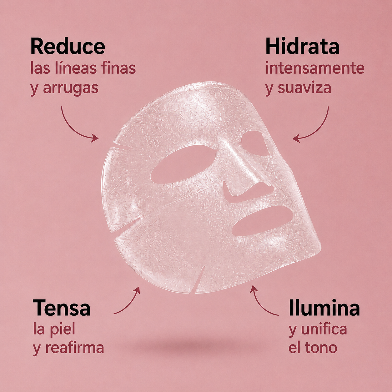 Pack de 10 Mascarillas Faciales de Colágeno Hidratante | The Nice Deal Beauty