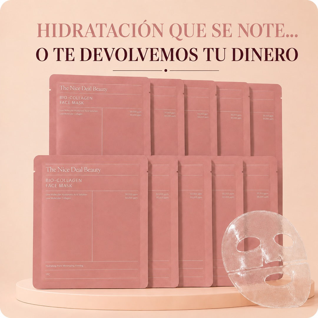 Mascarilla de colágeno biológico de acción profunda | The Nice Deal Beauty